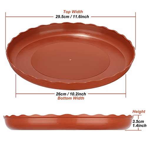 Worephu 5 Packs Plant Pot Saucers, Duty Durable Round Drip Trays Heavy Duty Plants Soucers - Image 2