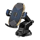Wireless Car Charger Mount, Auto-Clamping Qi 10W 7.5W Fast Charging Car Phone Holder Air Vent Compatible withiPhone11/11Pro/11ProMax/XSMax/XS/X/8/8+ Samsung S10/S10+/S9/S9+/S8/S8+/Note (Golden)