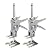 Labor Saving Arm Tool Jack, 2 Packs New Version Hand Tool Arm Lift, Wall Tile Locator, Door Panel Lift, Washing Machine Leveling, Controlled Release, 260lbs Lift Capacity