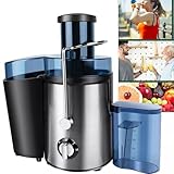1000W Zentrifugal-Entsafter mit XXL-Einfüllschacht 65mm 2 Geschwindigkeitsstufen Leicht zu reinigen