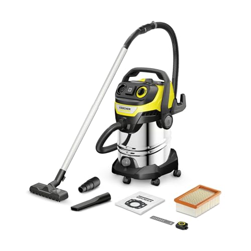 Aspirateur Karcher WD 7 Control P 1.628-385.0 – 1400W, 30L, Inox - vue 2