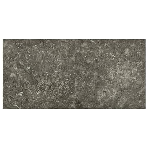 vidaXL 20x PVC Fliese Selbstklebend Vinylboden Laminat Dielen Planken Vinyl-Fliesen Laminatboden Fu&szlig;boden Bodenbelag Wohnzimmer 1,86m&sup2; Grau