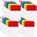 800 Pieces File Tabs Sticky Index Tabs, Writable and Repositionable Filing Tabs Flags for Pages or Book Markers, Reading Notes, Classify Files, 40 Sets (12 Colors, 1 Inch)