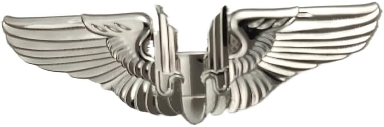 Reproduction silver WWII US ARMY AIR FORCE USAAF AERIAL GUNNER WINGS BADGE PIN