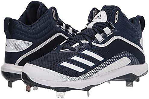 adidas Men's FV9359 Baseball Shoe, Navy Blue/White/White, 17 | Image 6