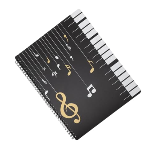 BESPORTBLE Music Folder Transparent Insert Pages Music Binder for Organizing Piano Scores Sides Music File Organizer for Students and Musicians