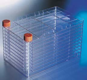 Corning 3271 Polystyrene CellSTACK Culture Chamber, 6360 cm² Cell Growth Area, 1250 mL to 1900 mL Medium Volume, TC-Treated, 10 Chambers (Pack of 6)