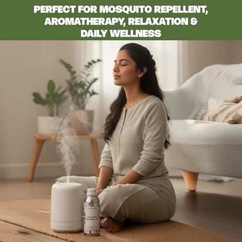 Image of VedaOils Holy Basil Essential Oil 100ml | 100% Pure, Natural & Undiluted Therapeutic Grade | Basil Oil for Mosquito Repellent, Aromatherapy, Relaxation, Hair Growth, Skin & Diffuser