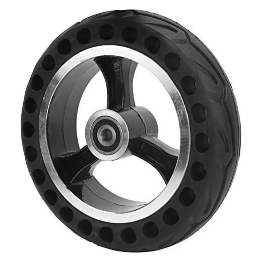 Pneu Maciço 200x50, Roda à Prova de Explosão Roda de Borracha Maciça 200x50 Com Cubo de 8 Polegadas para Patinete Elétrico Roda de Borracha Maciça para Patinete Elétrico