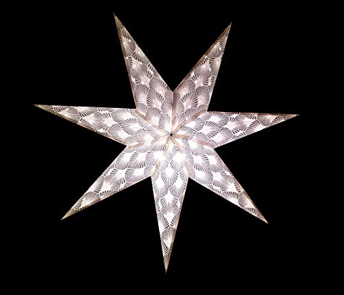 Nuclea Paper Star Lantern with 12 Foot Power Cord Included