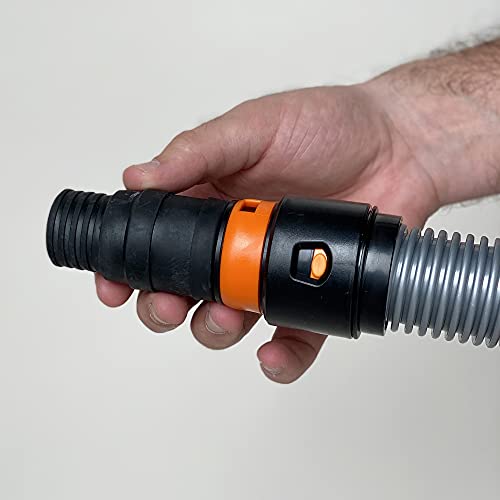 VPC Dust Collection Hose for Home and Shop Vacuums with Expanded Multi-Brand Power Tool Adapter Set Fittings | Silver by VPC - Image 2