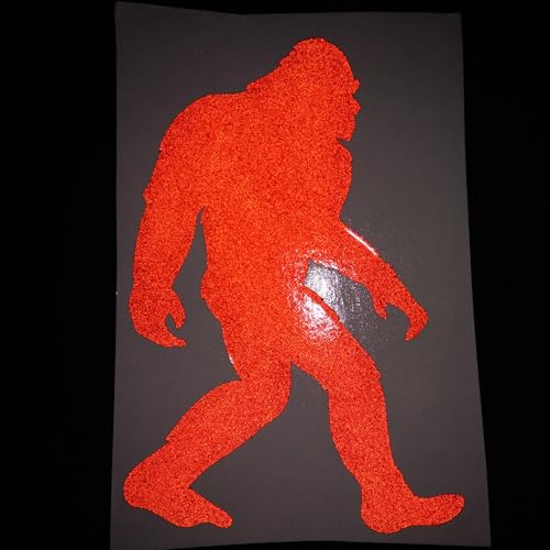 Evita confusiones con tus dispositivos usando pegatinas de Sasquatch reflectantes rojas 6