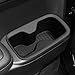 LUCKEASY 2PCS 2nd Row Door Side Cup Holder Insert for Hyundai Santa Fe 6/7 Seat 2024 2025 Rear Drink Limiter Interior Accessories TPE Black