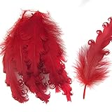 Paquete de 50 plumas naturales de ganso suaves, accesorios de manualidades, decoración de moda para bricolaje, sombreros, máscaras, plumas de ganso esponjosas para bodas, cumpleaños, festivales