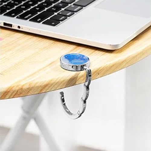 Gancho de mesa para bolsa, Gancho redondo dobrável para bolsa, Cabide de bolsa para mulheres e menin