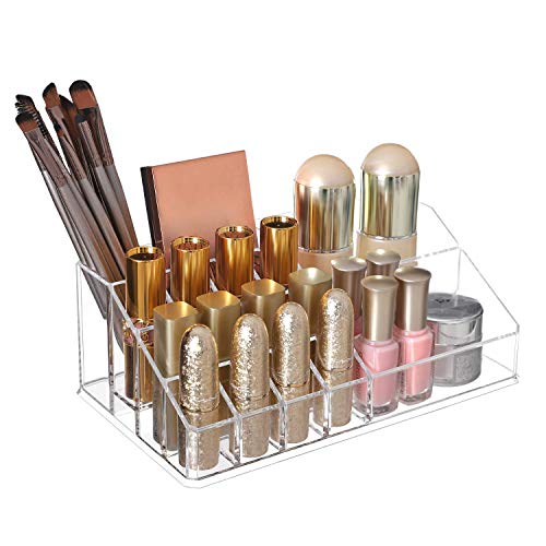 SONGMICS Large Clear Acrylic Make up Organiser, Stackable Cosmetic Box, with 6 Drawers, for Palette Brush Foundations Lipstick Nail Polish Hairpins, Great Gift for Loved Ones JKA009TP - Image 8