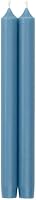 Vista 6 de Caspari Velas cónicas rectas en turquesa - 2 por paquete