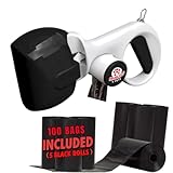 Dog Pooper Scooper Comes with 100 Poop Bags for Dogs & Leash Clip - Portable Pet Poop Scooper for Dogs, Small & Medium Pets–Strong Waste Bags Dispenser for Easy Waste Cleanup, Outdoor Dog Poop Scoop