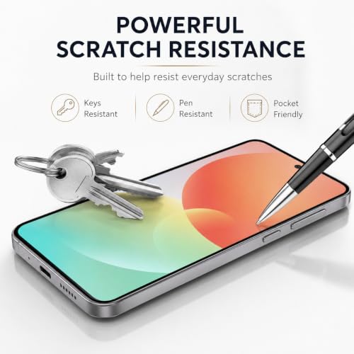 Image of FIRST MART Tempered Glass Screen Protector for Samsung Galaxy M47 5G - Full-Glue Screen Guard, 3D Edge to Edge, HD Clear, Bubble-Free, Case-Friendly, Black, Pack of 2