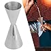 304 Stainless Steel Jigger, Dual Japanese All in One Glossy Bar Wine Measuring Cup, Bar Tool for Bartenders Cocktail Wine Mixing Home Parties Bars Restaurant(30 to 45ml)