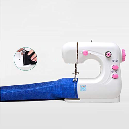Mini machine à coudre multifonction blanche pour tissu et couture main - 4