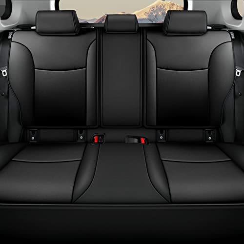Image of AOMSAZTO Seat Covers for Toyota Corolla 2020 2021 2022 2023 2024 2025 2026 SE & 2023-2026 XSE & 2025 FX, Custom Fit Full Set Faux Leather Black