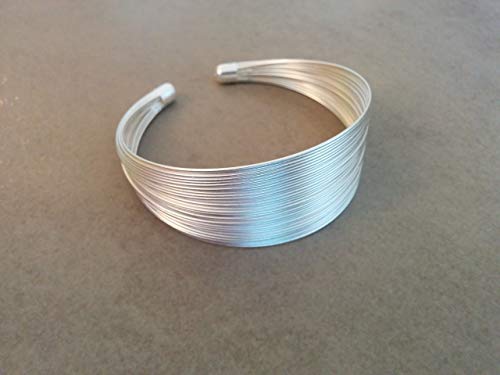 Silver Bracelet, Strand Bracelet, Silver Cuff, Wide Braclete, Wedding Jewelry