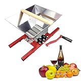 TUPOSTAR Traubenpresse, Obst- Und Weinpresse, Beerenpresse, GroßE ObstmüHle, FüR Wein- Und Apfelweinpressung, Abnehmbare Struktur,Rot