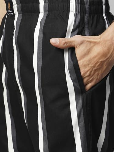 Image of Urban Scottish Men's Lounge Pants 100% Cotton Men's Lounge Night Pant Comfortable Leisure-Wear Lower with an Elastic Waist-Band and Regular Fit Track Pants, Machine Washable Stay at Home