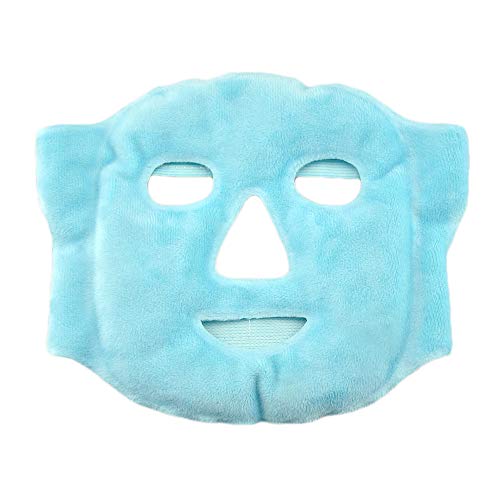Soothing Company Hot and Cold Gel Face Mask Pain Relief for Migraines - Ice Gel Freezer Face Mask Reduce Puffy Eyes,Redness, Headaches, and Stress-Reusable Heat Therapy