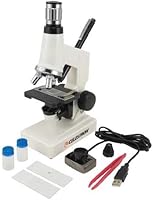 Vista 1 de Celestron 44320 Microscope Digital Kit MDK, Color blanco