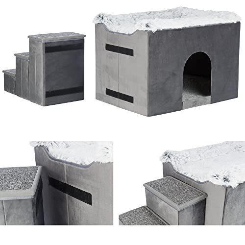 TRIXIE Hunde Höhle mit Treppe, Grau, (38039)
