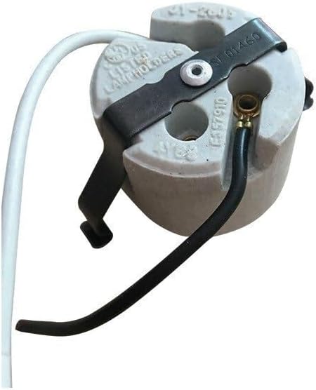 Lighting Accessories US Standard E26 Ceramic lamp Holder 600V 660W e26 Screw-on Certified lamp Holder(2PCS)