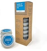10 Make-Up Remover Tissue Capsules With Makeup Remover Liquid by Napkin - Disposable Compressed C...