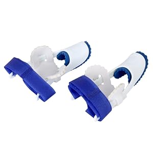SUPVOX Adjustable Bunion Correctors 1 Pair Big Toes Bunion Straighteners Night Splint Pad Correctors Foot Care (White+Blue)