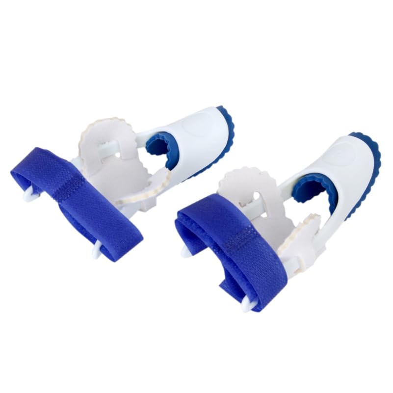 SUPVOX Adjustable Bunion Correctors 1 Pair Big Toes Bunion Straighteners Night Splint Pad Correctors Foot Care (White+Blue)