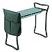Samger Inginocchiatoio da Giardino Pieghevole Sgabello da Giardino 2 in 1 Acciaio Sgabello e Appoggia Ginocchia con Borse e Manici per Attrezzi