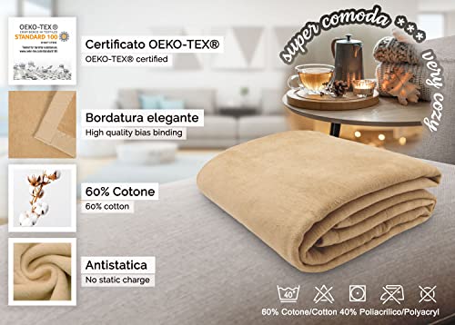 ZOLLNER Coperta da divano, 220x240 cm, cotone