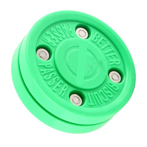 Disco de hóquei no gelo polioximetileno verde seca melhor desempenho discos para treinamento diário