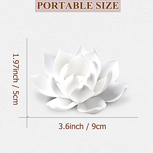 White Incense Holder Lotus Incense Burner Ceramic Stick Incense Burner Holder Flower Incense Sticks Holder For Yoga Studio Home Decor1 #TOP6