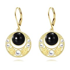 Black Onyx Pearl Earrings