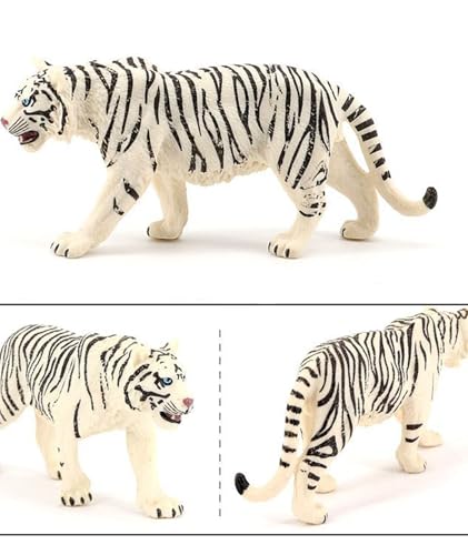 Image of White Tiger Toy for Kids, Storytelling Props and Home Decor, Collectible Lifelike Animal Model, Tiger Toys for Kids, Suitable for Giving as a Gift