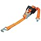 PETEX Automatik-Ratschenspanngurt, selbstaufrollend, 1-teilig, 5 m x 35 mm, 1.000/2.000 daN, orange, Doppelspitzhaken