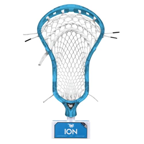 ECD Ion Frost White Strung Lacrosse Head