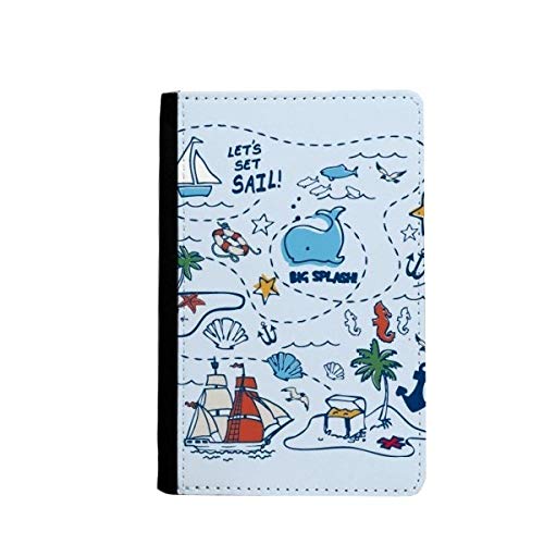 Étui portefeuille pour passeport Sail Splash multicolore avec rangements sécurisés