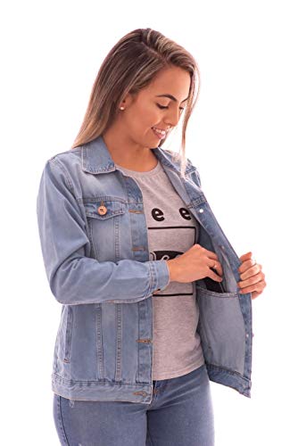 JAQUETA JEANS AEE SURF FEMININA SKY (P)