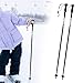 Menolana 2X Ski Poles for Men Women Sturdy Wear Resistant Trekking Canes Walking Sticks for Trekking Camping Skiing Outdoor Adventures, 115 cm