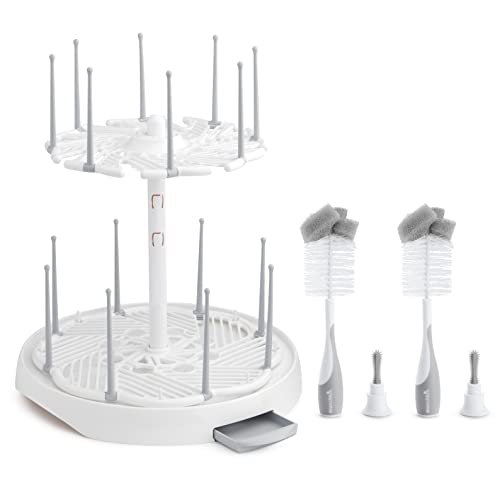 Munchkin® High Capacity Drying Rack And 2Pk Sponge™ Bottle Brush #TOP1