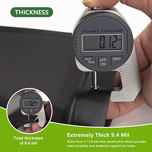 CANLENPK 50 Stück Wiederverschließbare Mylar Beutel,Standboden Beutel,Reißverschluss Folien Tasche,Lebensmittel Aufbewahrung, Matte Aluminiumfolie Hitzeversiegelbare Myla Bag(Schwarze,20 x 30 cm)