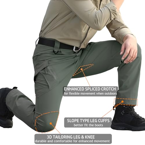 Refire Gear Men'S Quick Dry Tactical Summer Lightweight Outdoor Hiking Cargo Pants thumb #4